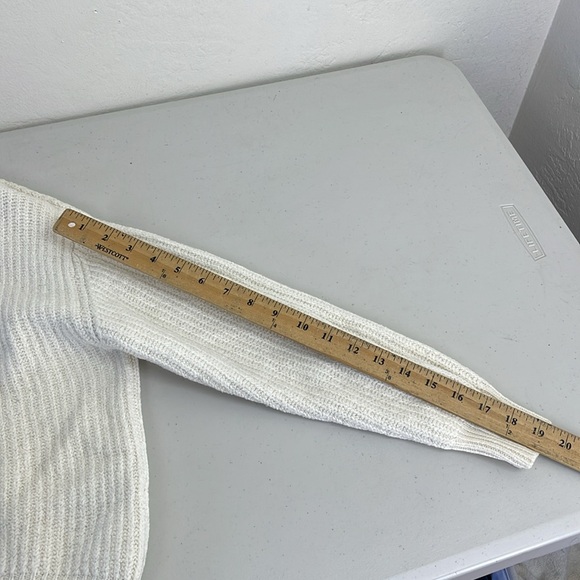 Aritzia Wilfred Cozy White Cream Knit Sweater wool - Picture 8 of 11